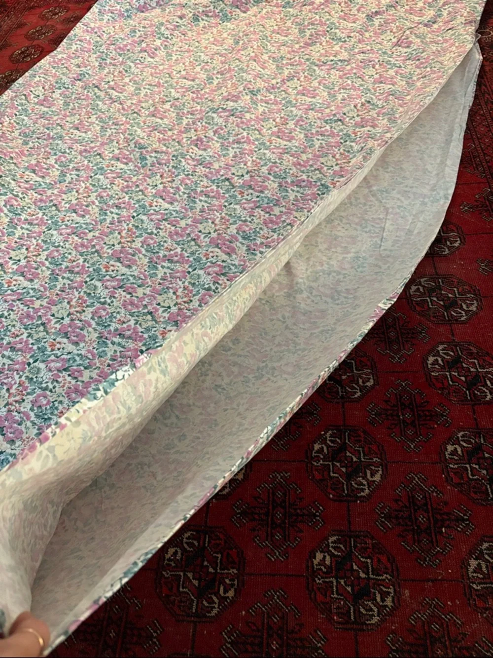51”x 79” Handmade Vintage Floral Duvet Cover or Fabric Cotton